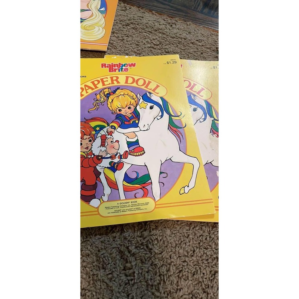 Rainbow Brite Paper Dolls CLOTHING ONLY & Horse